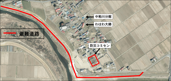 避難道路位置図