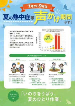 夏の熱中症等対策声かけ期間について - 宮城県大郷町